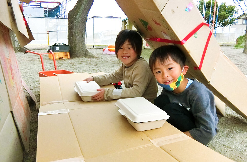 2021年5月 SuruSu上陽こども園 子どもたち戸外遊びの様子