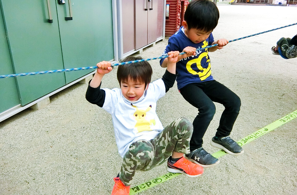 2021年5月 SuruSu上陽こども園 子どもたち戸外遊びの様子