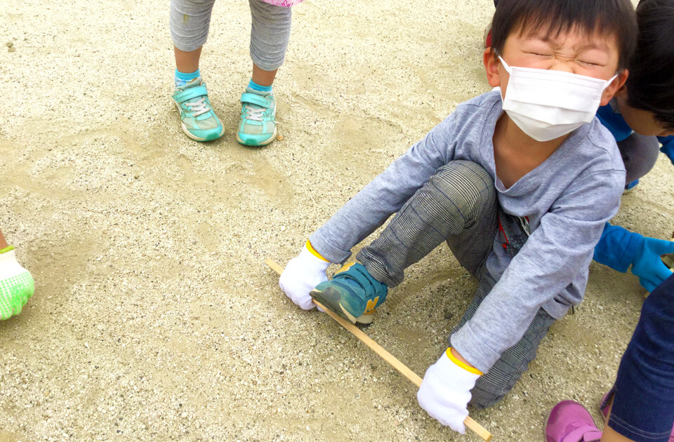 2021年5月 SuruSu上陽こども園 子どもたち戸外遊びの様子
