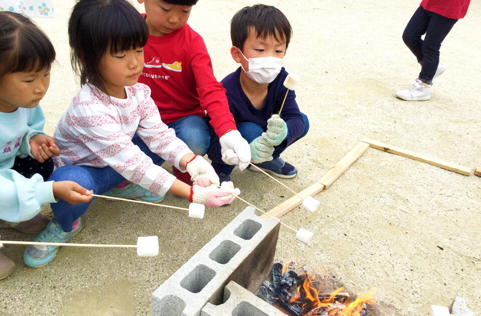 2021年5月 SuruSu上陽こども園 子どもたち戸外遊びの様子