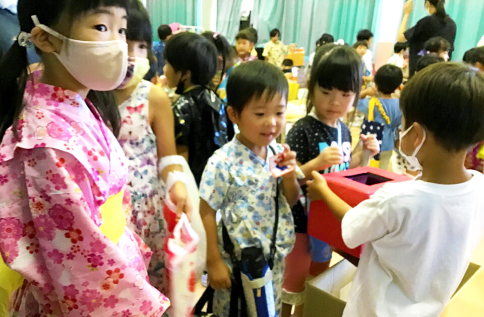 2021年8月 SuruSu上陽こども園 夏祭りの様子