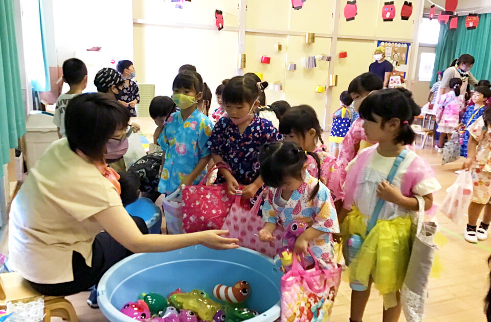 2021年8月 SuruSu上陽こども園 夏祭りの様子