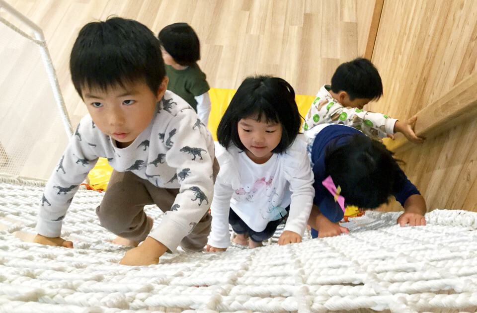 2021年10月 SuruSu上陽こども園 新園舎での子ども達の様子