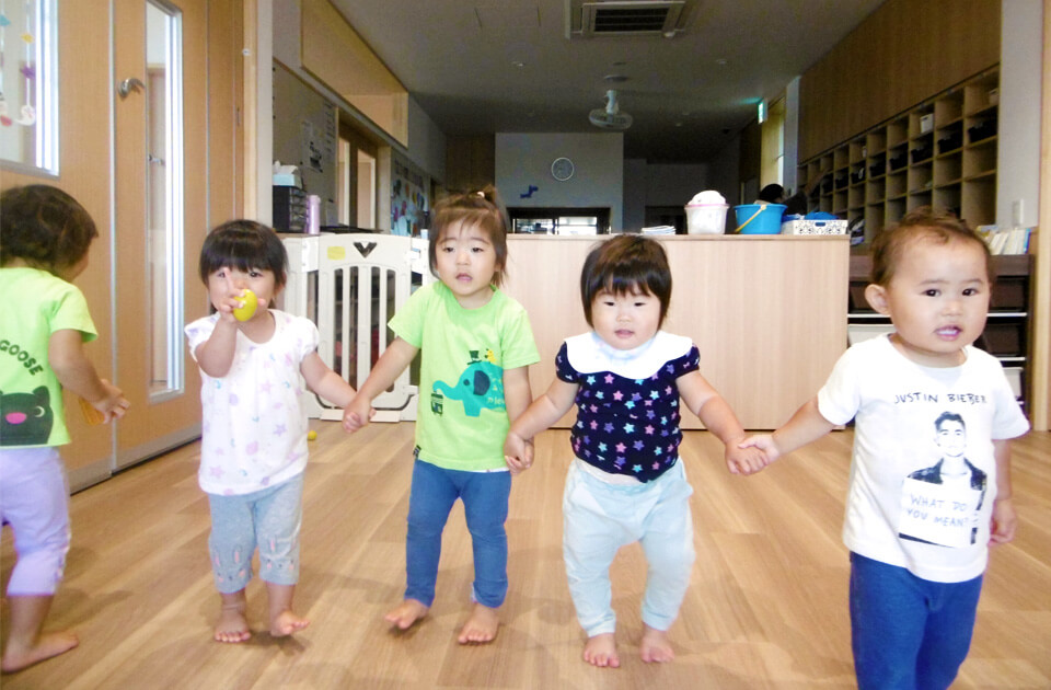 2021年10月 SuruSu上陽こども園 新園舎での子ども達の様子