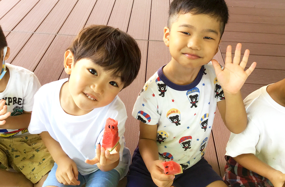SuruSu祝昌こども園 夏祭りボールゲームコーナーの様子 2021年8月