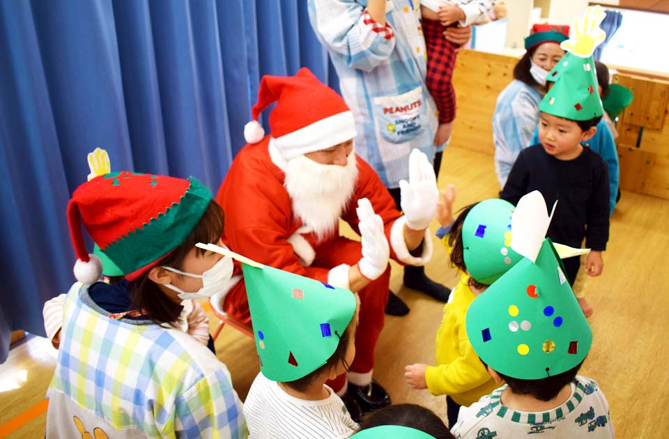 2021年12月 SuruSu祝昌こども園 クリスマス会の様子