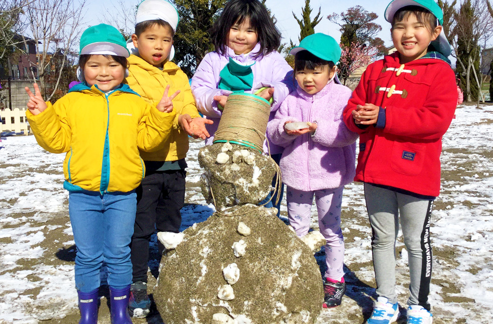 2022年2月 SuruSu祝昌こども園 雪遊びの様子